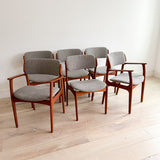 Set of 6 Erik Buch Dining Chairs - New Upholstery