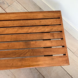 Pair of Mid Century Slat End Tables