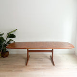 Danish Teak Skovby Dining Table w/ 2 Leaves