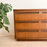 Mid Century Plinth Base Low Dresser