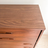 Formica Top Highboy w/ Sculpted Drawer Pulls