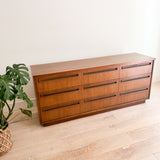 Mid Century Plinth Base Low Dresser