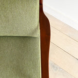 Mid Century Lounge Chair - New Green Upholstery