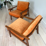 Pair of Mid Century Yugoslavian Lounge Chairs