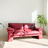 Nicoletti Postmodern Leather Sofa