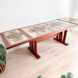 Danish Teak Tile Top Dining Table