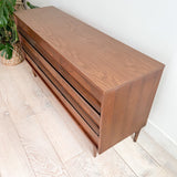 Mid Century Bassett Low 9 Drawer Dresser