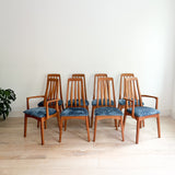 Set of 8 Vintage Teak Dining Chairs