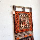 Vintage Turkish Horse Saddle Tapestry - Orange