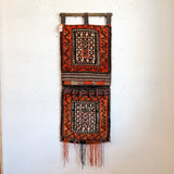Vintage Turkish Horse Saddle Tapestry - Orange