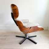 Eames Style Rosewood Lounge Chair + Ottoman