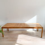 Oak + Olive Burl Dining Table w/ 2 Leves