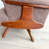 Mid Century Swivel Rocker - New Upholsery