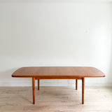 Danish Teak Dining Table w/ Butterfly Leaf