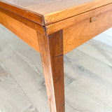 Danish Teak Expandable Dining Table w Rosewood Legs