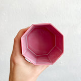 FACETED CUP - RED/PINK