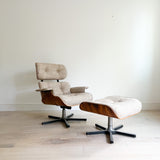 Eames Style Rosewood Lounge Chair + Ottoman