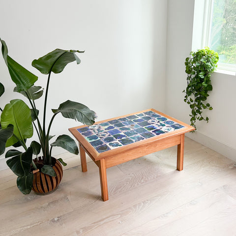 Solid Cherry Tile Top Coffee Table