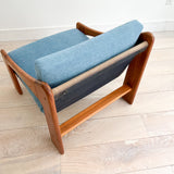 Solid Teak Lounge Chair - New Upholstery