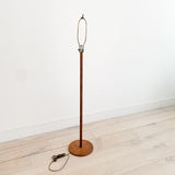 Mid Century Walnut Floor Lamp