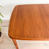 Danish Teak Dining Table w/ Butterfly Leaf