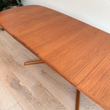 Danish Teak Dining Table w/ 2 Leaves