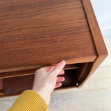 Danish Teak Credenza w/ Sliding Doors