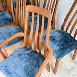 Set of 8 Vintage Teak Dining Chairs