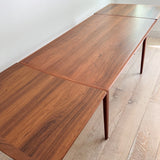 Arne Vodder Danish Teak Expandable Dining Table