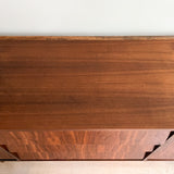 Walnut Louvered Front Low Dresser
