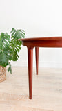 Johannes Andersen Teak Dining Table w/ 2 Leaves