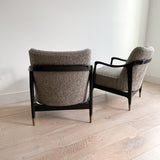 Pair of Lounge Chairs in Style of Gio Ponti