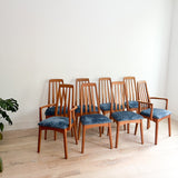 Set of 8 Vintage Teak Dining Chairs