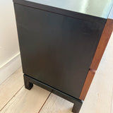 Pair of Nightstands w/ Chrome Drawer Pulls