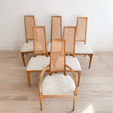 Set of 6 Lane Dining Chairs - New Upholstery