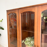 Mid Century Walnut Curio Cabinet