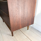 Dixie Walnut Highboy Dresser