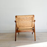 Yugoslavian Woven Chair w/ Reclining Back