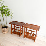 Pair of Vintage Teak End Tables