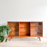 Danish Teak Curio Cabinet