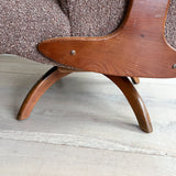 Mid Century Swivel Rocker - New Upholsery