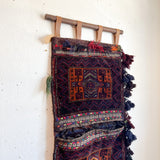 Afghan Horse Saddle Tapestry - Purples