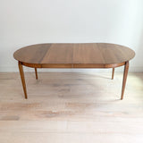 Mid Century Round Dining Table w/ 2 Leaves