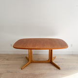 Niels Otto Moller for Gudme Solid Teak Dining Table w/ 2 Leaves