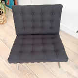 Vintage Barcelona Style Lounge Chair - New Upholstery