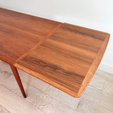 Arne Vodder Danish Teak Expandable Dining Table