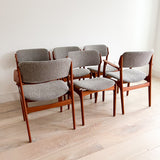 Set of 6 Erik Buch Dining Chairs - New Upholstery