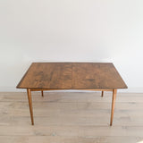 Mid Century Dining Table w/ 2 Leaves