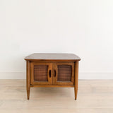 Lane End Table w/ Cane Front Cabinet Doors