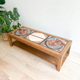 Vintage Southwestern Coffee Table w/ Coasters